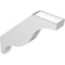 Ekena Millwork 5 1/2-in. W x 32-in. D x 32-in. H Funston Architectural Grade PVC Knee Brace BRCP055X32X32FST - alternate 2